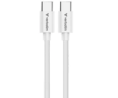 Verbatim, Įkroviklis Mini GaN su kablem 1 x USB-C, balta, 20 W, Power Delivery 3.0