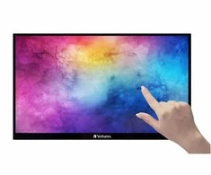 Verbatim monitorius przenośny dotykowy, PMT-15, 15.6", Full HD (1920x1080), 60Hz, juoda