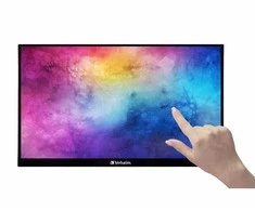 Nešiojamas „Verbatim“ jutiklinis monitorius, PMT-14, 14 colių, „Full HD“ (1920 x 1080), 60 Hz, juodas