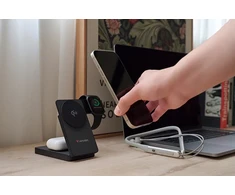 „Verbatim Charge ‘n’ Go Qi2 3-in-1“ magnetinė belaidė išorinė baterija, 5000 mAh, USB-C, Pilkas
