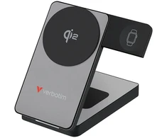 Verbatim, powerbank Charge ,n, Go Qi2, 5/9/12V, ładowanie telefonu, zegarka, Airpods, 32295, 10000mAh, Mocowanie magnetyczne, szar