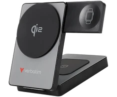 Verbatim, powerbank Charge ,n, Go Qi2, 5/9/12V, ładowanie telefonu, zegarka, Airpods, 32294, 5 000mAh, Mocowanie magnetyczne, szar