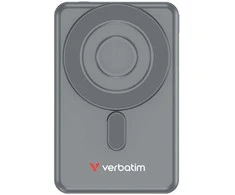 Verbatim Powerbank Charge ,n, Go su dwoma kablami 5V, ładowanie telefonu, 32251, 5 000mAh, Mocowanie magnetyczne, pilka