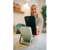 Verbatim Charge ‘n’ Go magnetinis belaidis išorinis akumuliatorius su stovu, 10000mAh, Žalias