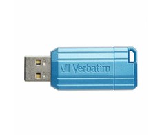 „Verbatim“ USB atmintinė, USB 2.0, 128 GB, Store,N,Go PinStripe, mėlyna, 49461, skirta duomenų archyvavimui