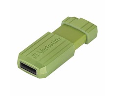 „Verbatim“ USB atmintinė, USB 2.0, 128 GB, Store,N,Go PinStripe, žalia, 49462, duomenų archyvavimui