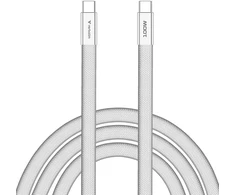 Verbatim USB-C kabelis SoftTouch USB C (M) - USB C (M), 100W, 1.2m, Baltas, box, 30277