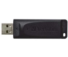 „Verbatim“ USB atmintinė, USB 2.0, 32 GB, slankiklis, juodas, 98697, USB A, su ištraukiama jungtimi