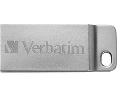 Verbatim USB atmintinė, USB 2.0, 64GB, Metal Executive, Store N Go, sidabrinė, 98750, USB A, su kilpele raktų pakabukui