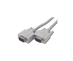 Video Kabelis VGA (D-Sub) (M) - VGA (D-Sub) (M), 2m, pilka, Logo