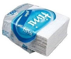 Vieno sluoksnio servetėlės, 330 x 330 mm, baltos, 100% celiuliozė