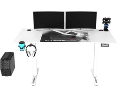 Žaidimų stalas Ultradesk LEVEL V2, 140 x 68 cm, Baltos spalvos