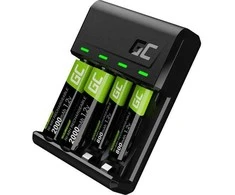 Rinkinys Žalias Cell GC VitalCharger i baterie 2xAA 2000mAh 2xAAA 800mAh