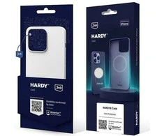 Dėklas 3Mk apsauga 3mk Hardy silikoninis MagCase iPhone 15 - baltas ir sidabrinis