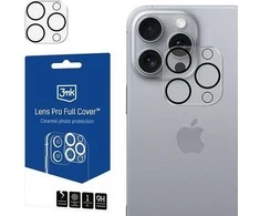 Apsauginis stikliukas kamerai 3mk Lens Pro Apple iPhone 16 Pro/16 Pro Max juodas