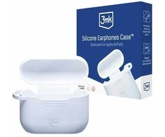 3mk silikoninis AirPods Pro / AirPods Pro 2 - dėklas baltos spalvos