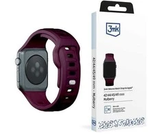 3MK silikoninis laikrodžio dirželis, šilkmedžio spalvos, skirtas „Apple Watch“ 42/44/45/49 mm