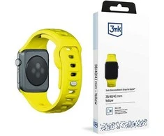 3MK silikoninis laikrodžio dirželis geltona/yellowdla Apple Watch 38/40/41mm