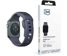 3MK silikoninis laikrodžio dirželis pilkas skirtukas Apple Watch 38/40/41mm