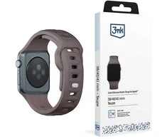 3MK silikoninis laikrodžio dirželis pilkšvai rudas Apple Watch 38/40/41 mm