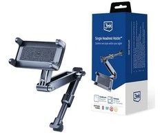 3mk Single Headrest automobilinis telefono laikiklis for a single headrest - juodos spalvos