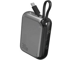 4smarts Pocket 10000 mAh 30W su įmontuotu USB-C kabelio kamuoliuku