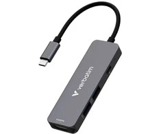 USB Hub Verbatim USB-C/HDMI/USB-A 3.2/USB-A 2.0 aliuminio korpusas 32155