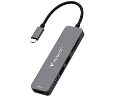 USB Hub Verbatim USB-C/HDMI/USB-A 3.2/USB-A 2.0/SD/Micro SD aliuminio korpusas 32156