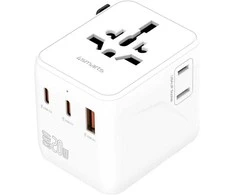 4smarts Nomad GaN 20W 2C+1A kelioninis adapteris, baltas