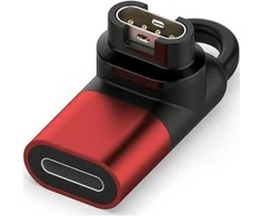 Adapteris Lightning Beline laikrodžio įkrovimui Garmin raudonas spalvos