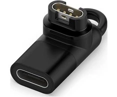 USB-C adapteris „MajesticLine“, skirtas „Garmin“ laikrodžių įkrovimui, juodas