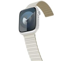 Araree dirželis Silicone Link Apple Watch42/44/45/49mm balta ir-žalia/warm baltas-khaki AR70-01907C
