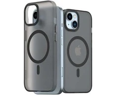 Araree etui Aero Frame iPhone 15 / 14 /13 6.1" przeźroczysty-juoda/clear juodas AR20-01828D