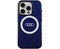 Dėklas Apple iPhone 15 Pro Audi IML Big Logo MagSafe (AU-IMLMIP15P-Q5/D2-BE) mėlynos spalvos