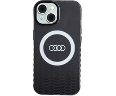 Dėklas Apple iPhone 13 / 14 / 15 Audi IML Big Logo MagSafe (AU-IMLMIP15-Q5/D2-BK) juodos spalvos