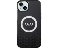 Dėklas Apple iPhone 15 Plus / 14 Plus Audi IML Big Logo MagSafe (AU-IMLMIP15M-Q5/D2-BK) juodos spalvos