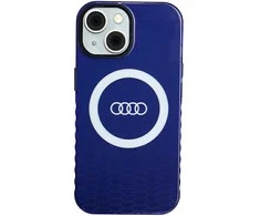 Dėklas Apple iPhone 13 / 14 / 15 Audi IML Big Logo MagSafe (AU-IMLMIP15-Q5/D2-BE) mėlynos spalvos