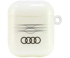 Audi IML Geometric Pattern AirPods 1/2,dėklas baltos spalvos AU-IMLAP-A6/D3-WE