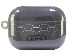 Apple AirPods Pro 2 Audi IML Geometric Pattern Cover (AU-IMLAPP2-A6/D3-GY) dėklas ausinėms pilkos spalvos