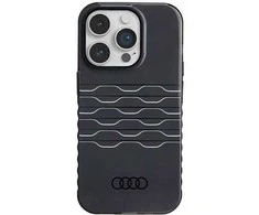 Audi IML MagSafe Dėklas Apple iPhone 14 Pro 6.1″ juodos spalvos hardcase AU-IMLMIP14P-A6/D3-BK