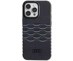Audi IML MagSafe Dėklas Apple iPhone 14 Pro Max 6.7″ juodos spalvos hardcase AU-IMLMIP14PM-A6/D3-BK