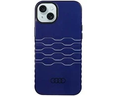 Audi IML MagSafe Dėklas Apple iPhone 15 Plus / 14 Plus 6.7″ mėlynos spalvos hardcase AU-IMLMIP15M-A6/D3-B