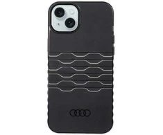 Audi IML MagSafe Dėklas Apple iPhone 15 Plus / 14 Plus 6.7″ juodos spalvos hardcase AU-IMLMIP15M-A6/D3-BK
