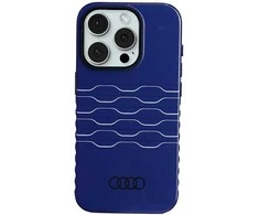 Audi IML MagSafe Dėklas Apple iPhone 15 Pro 6.1″ mėlynos spalvos hardcase AU-IMLMIP15P-A6/D3-BE