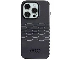 Audi IML MagSafe Dėklas Apple iPhone 15 Pro 6.1″ juodos spalvos hardcase AU-IMLMIP15P-A6/D3-BK