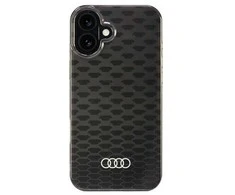 Apple iPhone 16 Plus Audi IML Stitching Pattern MagSafe (AU-IMLMIP16M-Q5/D3-BK) dėklas telefonui juodos spalvos