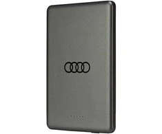 Powerbank Audi Big Logo MagSafe indukcinis 15W 5000mAh - pilkos spalvos
