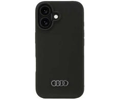 Apple iPhone 16 Audi Silicone (AU-LSRIP16-Q3/D1-BK) dėklas telefonui juodos spalvos