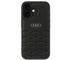 Apple iPhone 16 Audi Synthetic Leather (AU-TPUPCIP16-GT/D2-BK) dėklas telefonui juodos spalvos