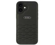 Apple iPhone 16 Plus Audi Synthetic Leather (AU-TPUPCIP16M-GT/D2-BK) dėklas telefonui juodos spalvos